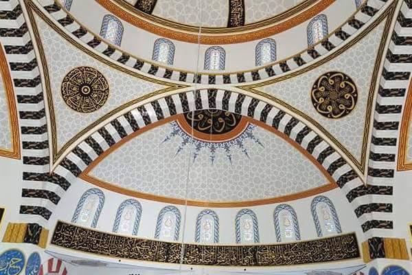 Cami Hat Sanatı Nakkaş - 005 - Cami Kubbe Nakkaş Süsleme