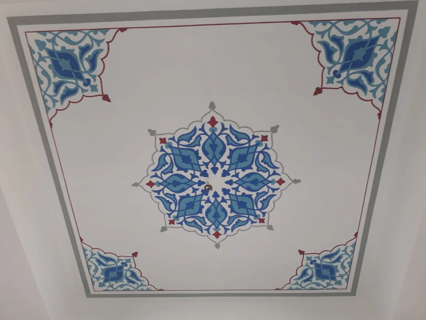 Cami Nakkaş Ustası - 015 -  Cami Kubbe Nakkaş Süsleme